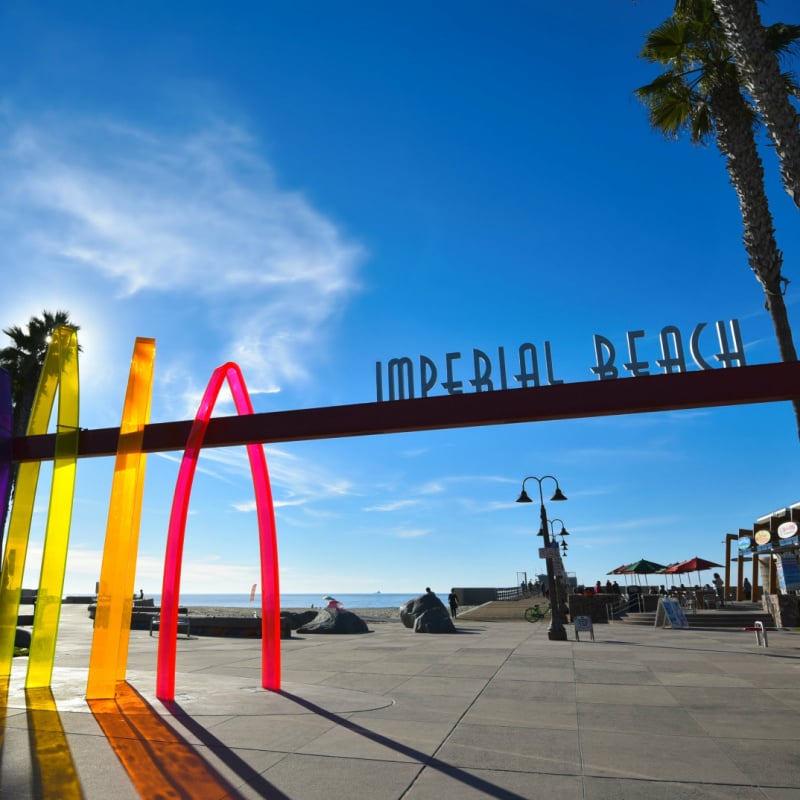 Imperial Beach community sign as an example