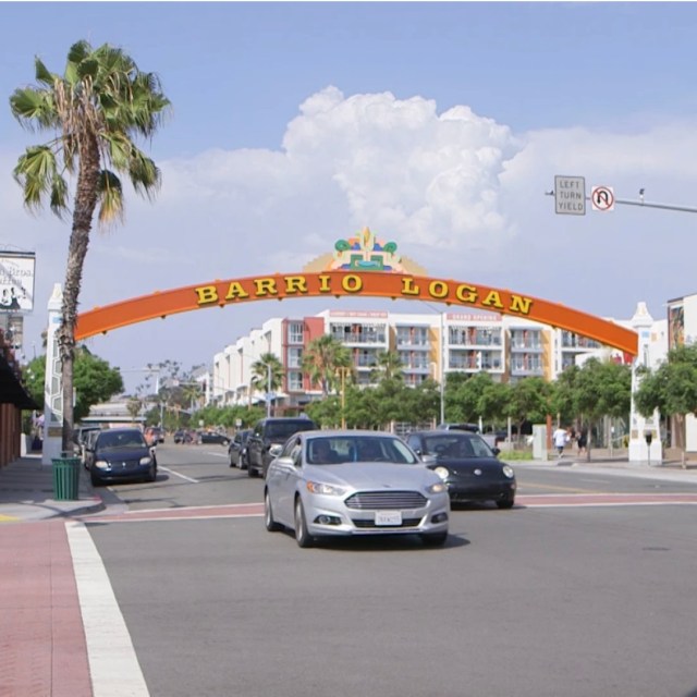 Barrio Logan community sign as an example